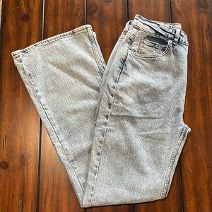 Denim slim fit flare Jeans